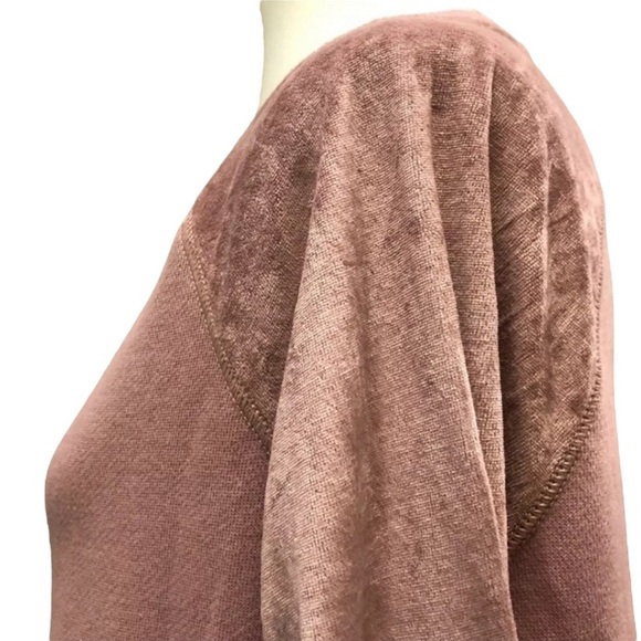 American Eagle Outfitters Women’s Sweatshirt Velvet Sleeves Raw hem - Picture 7 of 8